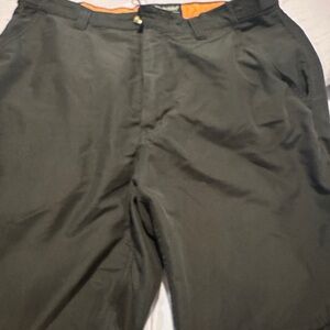 Weekenders Black Pants with Orange and Blue Accents